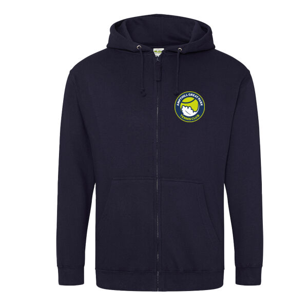 Ampthill Great Park Tennis Club - Official Unisex Zipped Hoodie Thumbnail