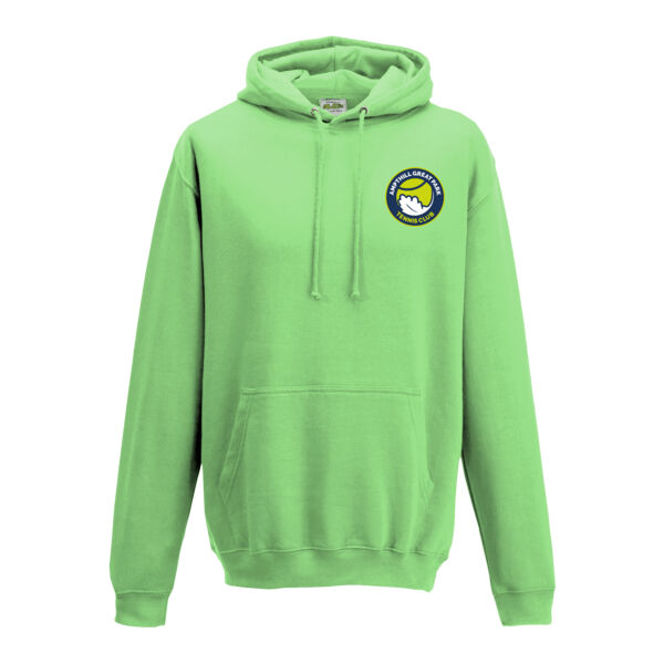 Ampthill Great Park Tennis Club - Unisex Pullover Lime Hoodie Thumbnail